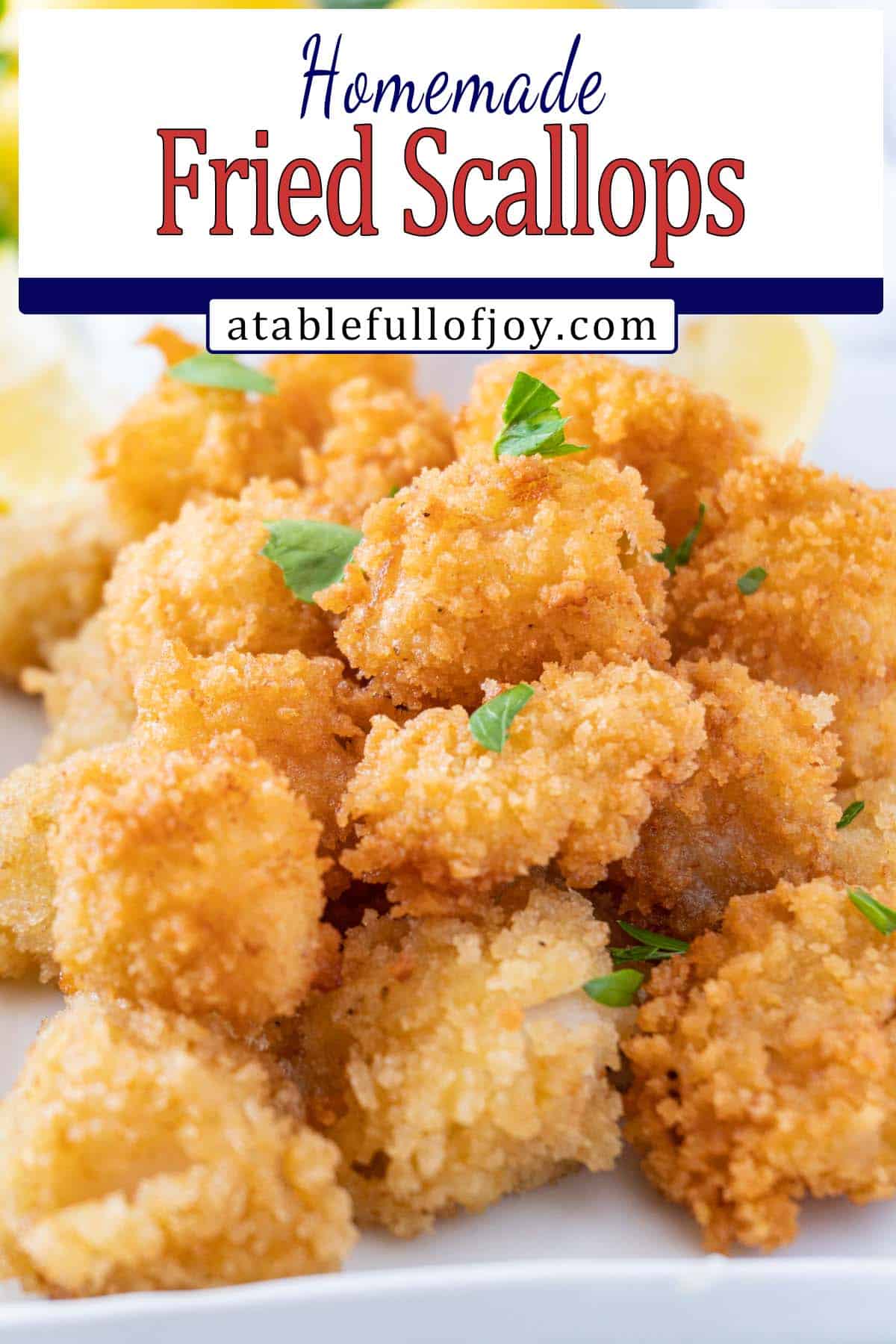 fried scallops pinterest pin