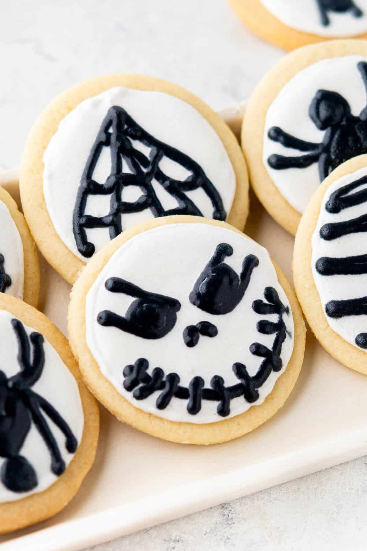 decorated jack skellington sugar cookies