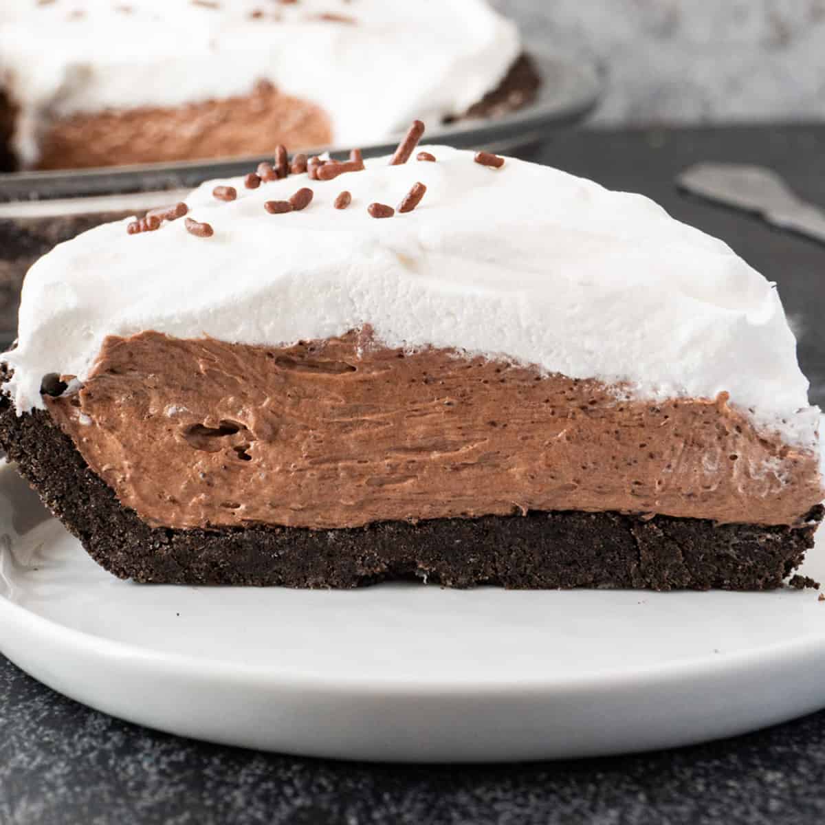 chocolate pudding pie featured image