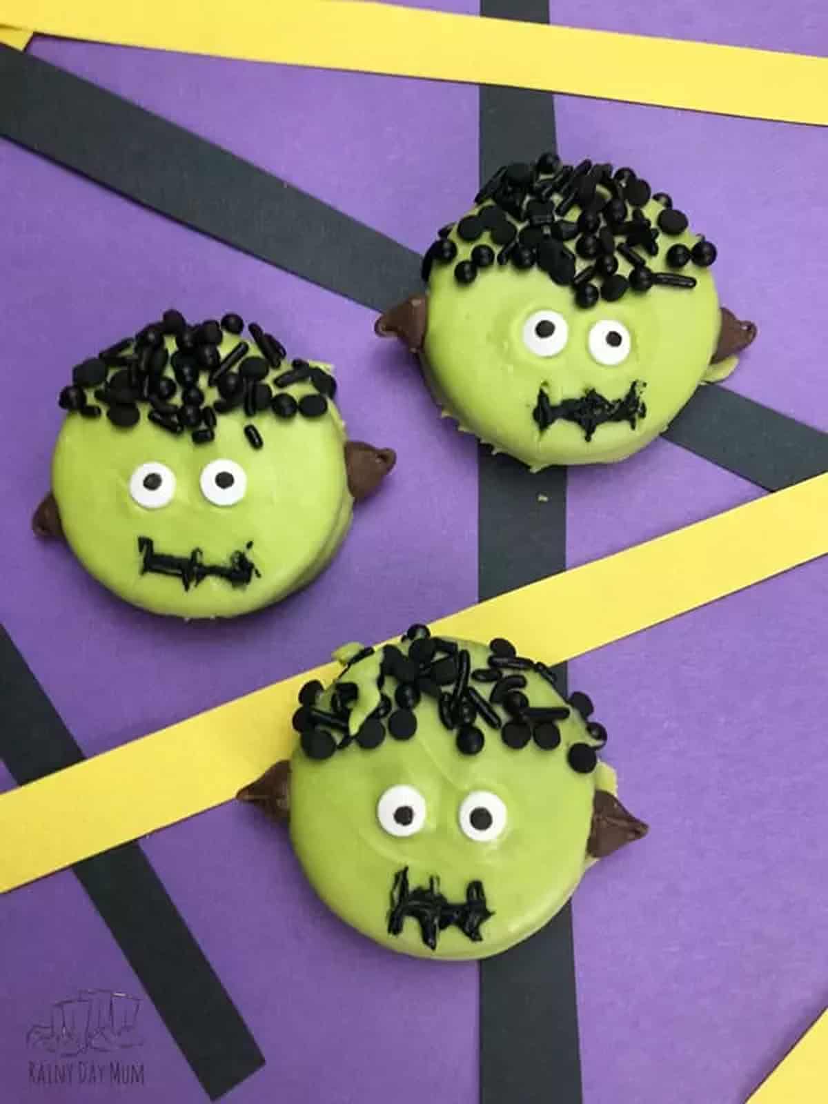 frankenstein oreo cookies