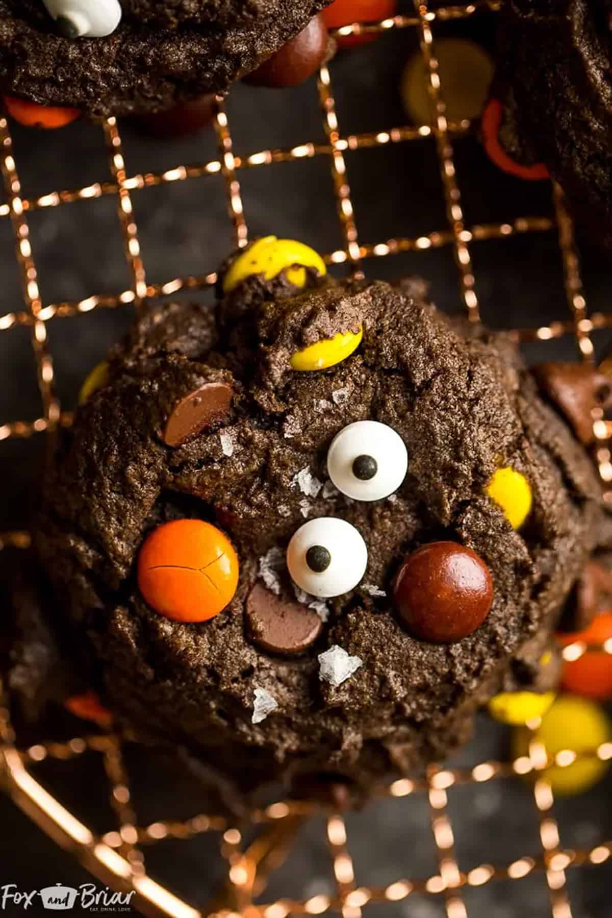 chocolate cookie monster cookies