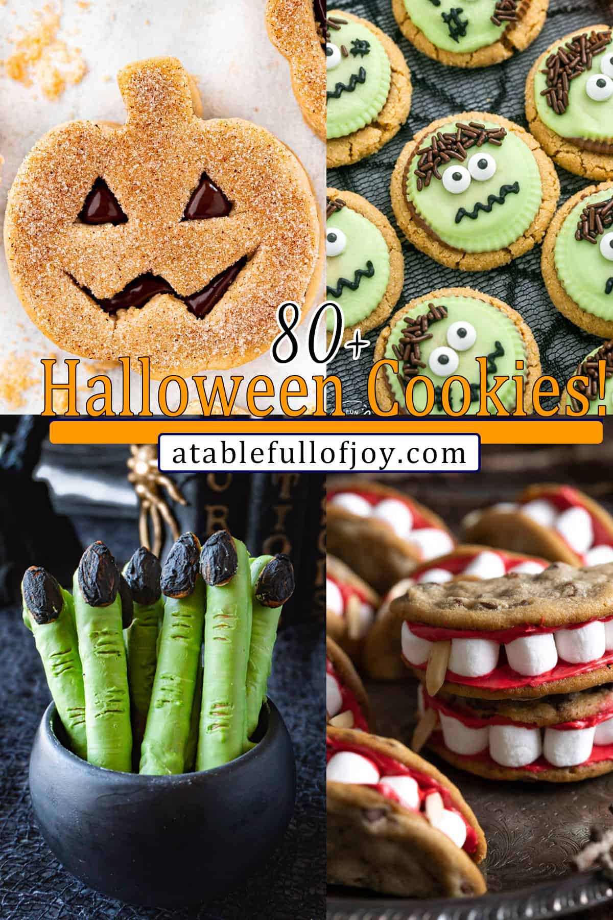 Halloween Cookies Pinterest image