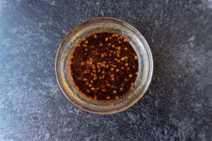 honey garlic sauce mixed in bowl