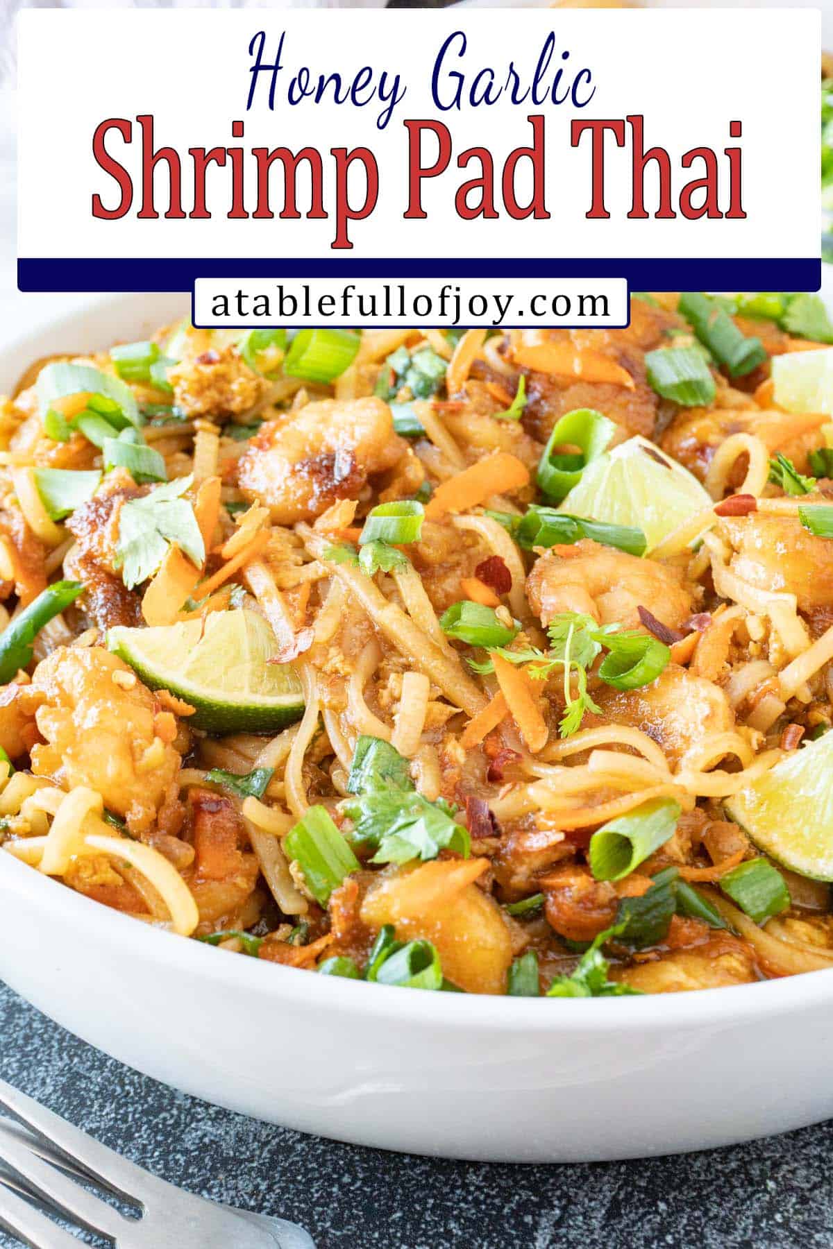 shrimp pad thai pinterest pin