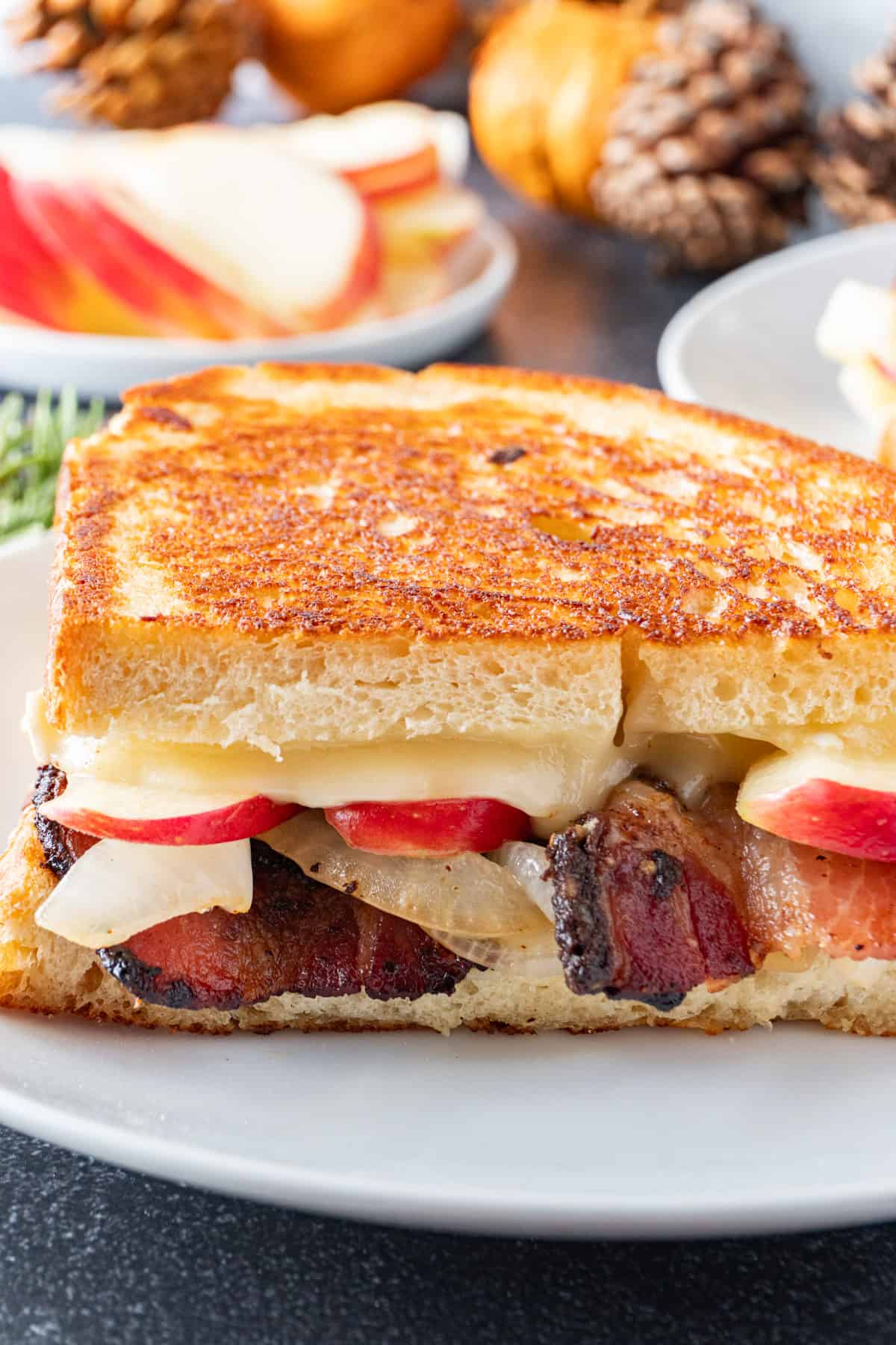 Bacon Grilled Cheese on plate