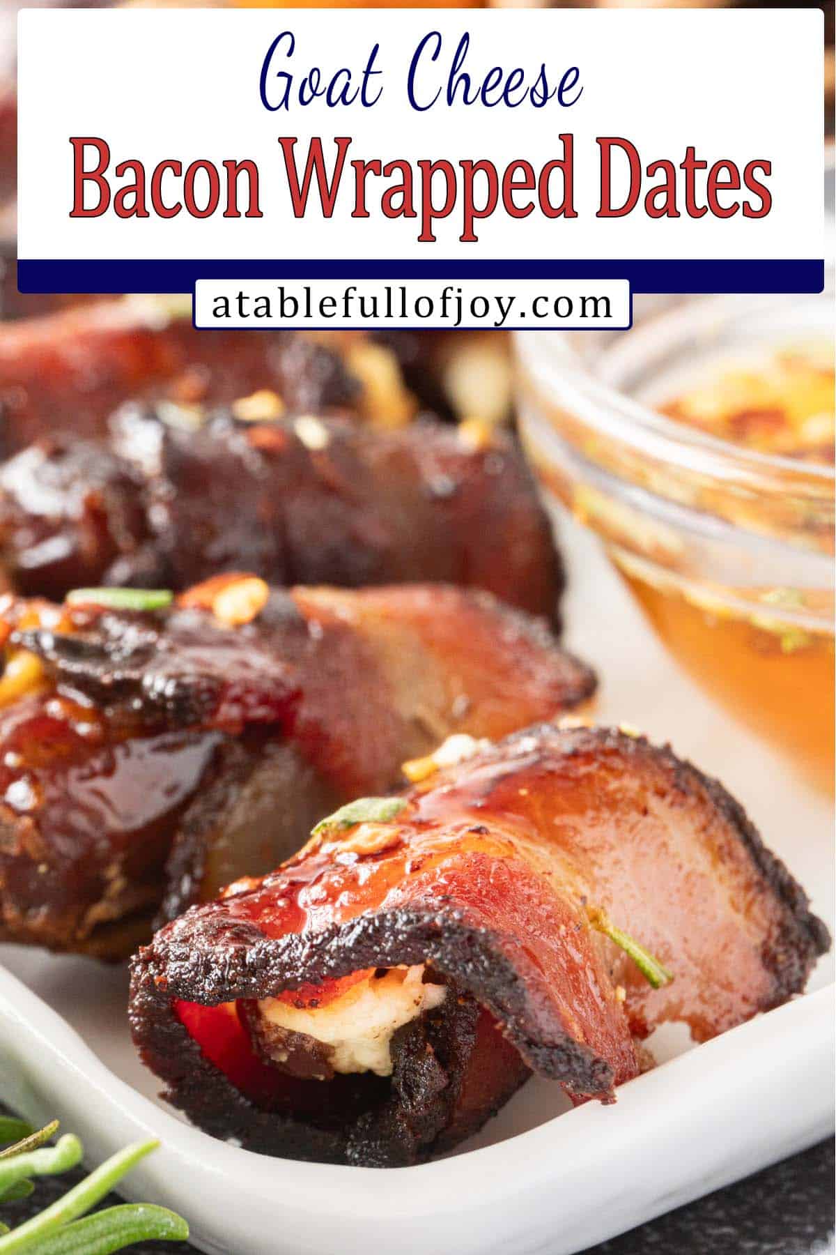 bacon wrapped dates Pinterest pin