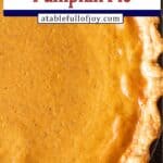 pumpkin pie with sweetened condensed milk pinterest image