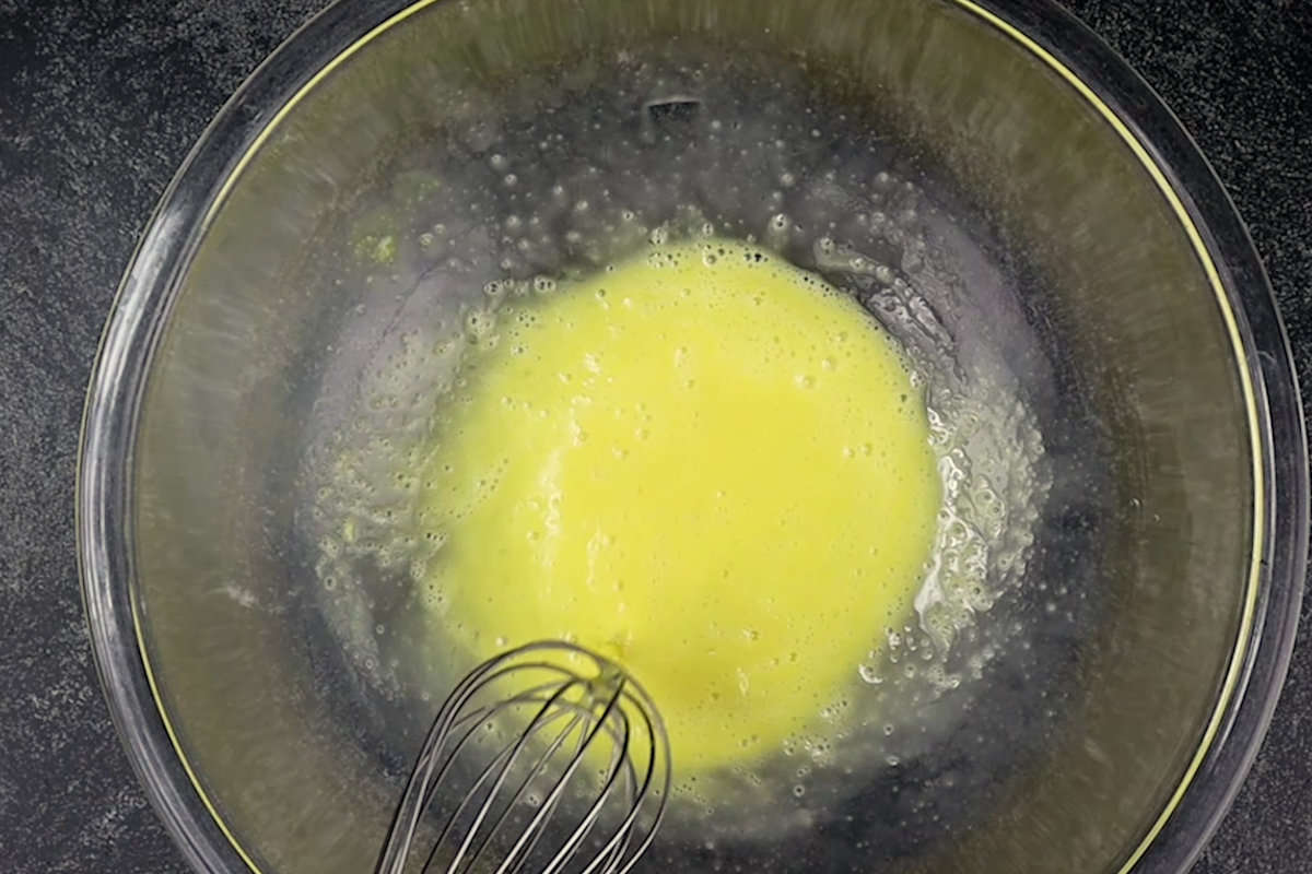 eggs whisked