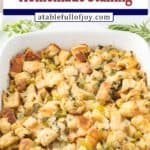 Homemade Stuffing pinterest image