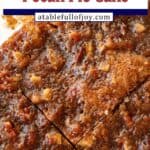 pecan pie cake pinterest image
