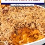 sweet potato souffle Pinterest image