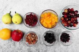 thanksgiving fruit salad fruit ingredients