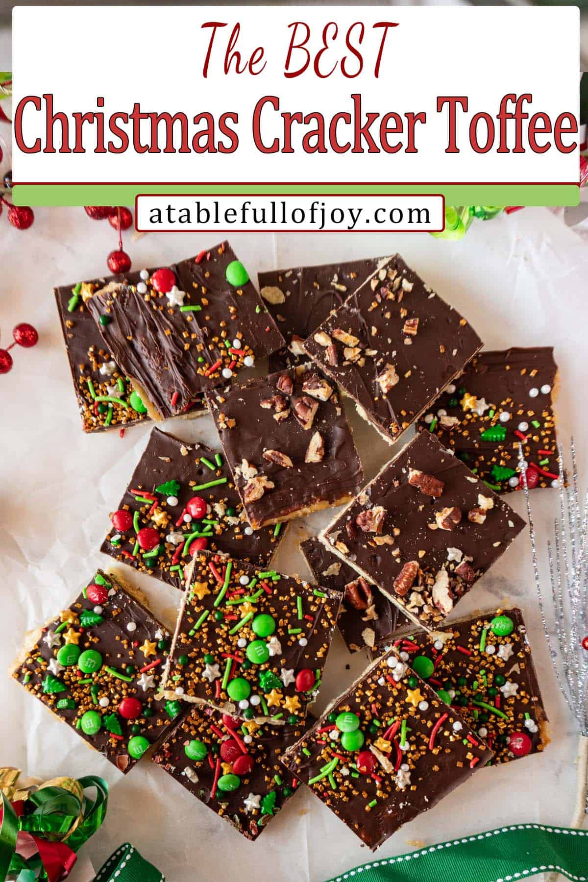 Christmas Cracker Candy pinterest pin