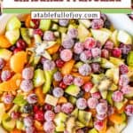 Christmas fruit salad pinterest pin
