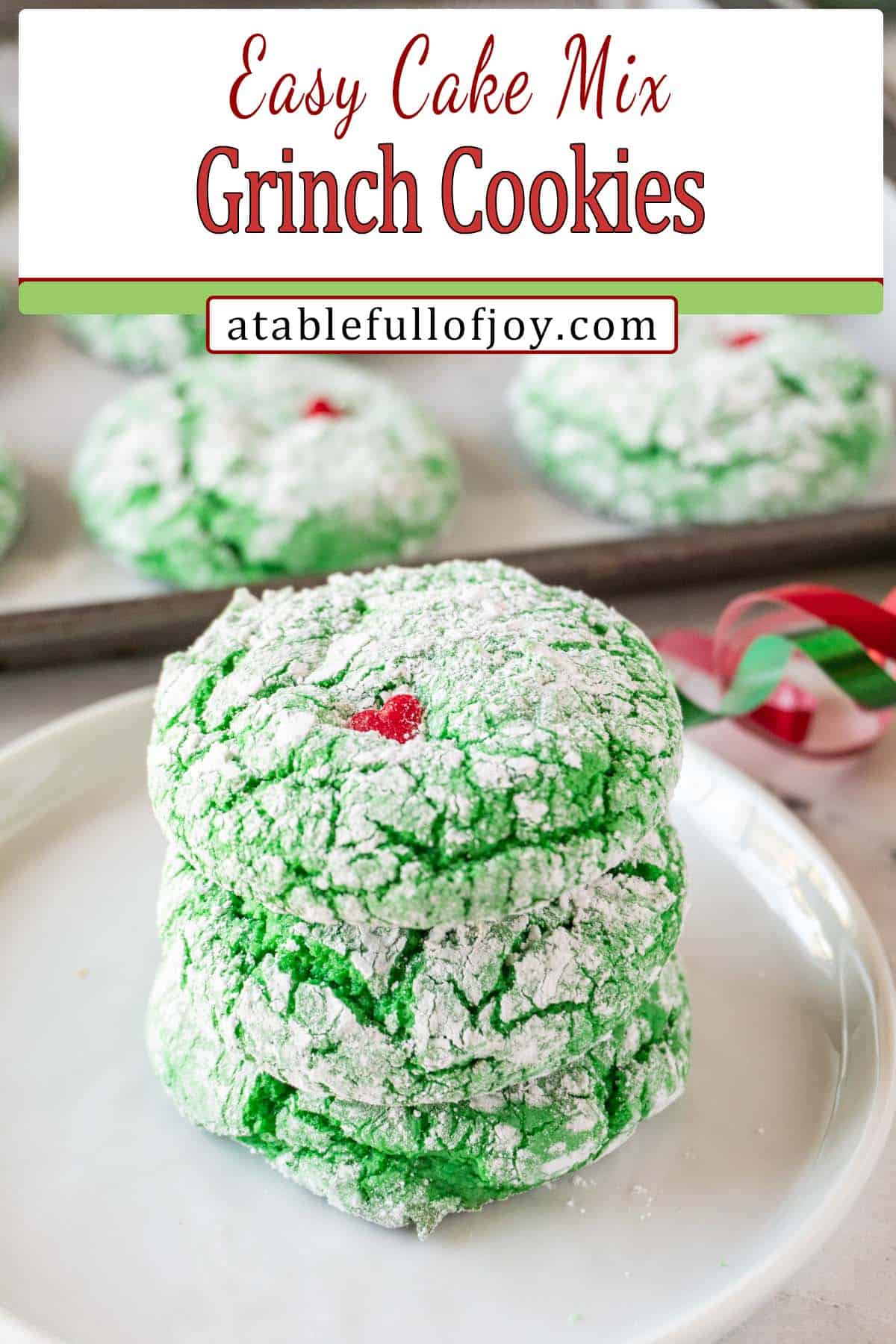 Grinch Cookie Pinterest Pin