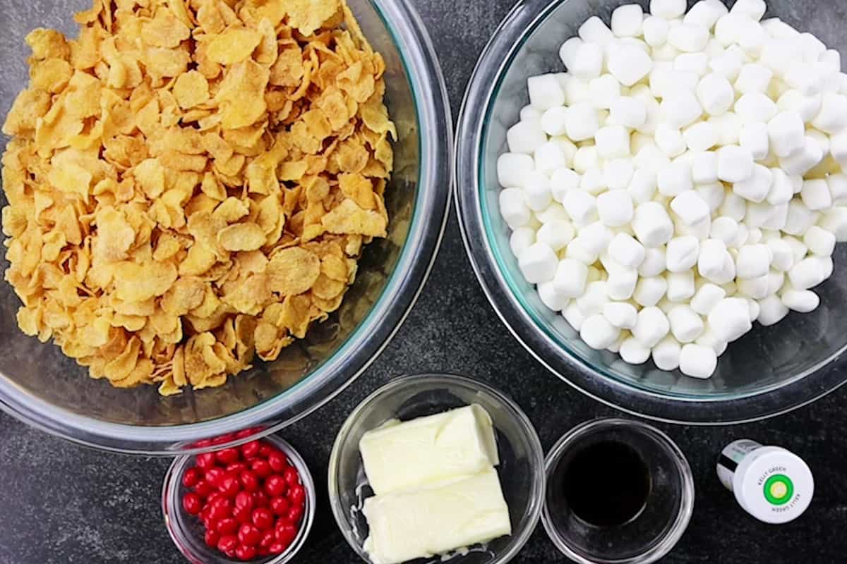 Christmas Wreath Cookies ingredients