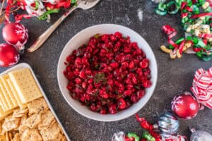 frozen cranberry blended with other veggies