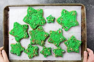 frosted star cookies