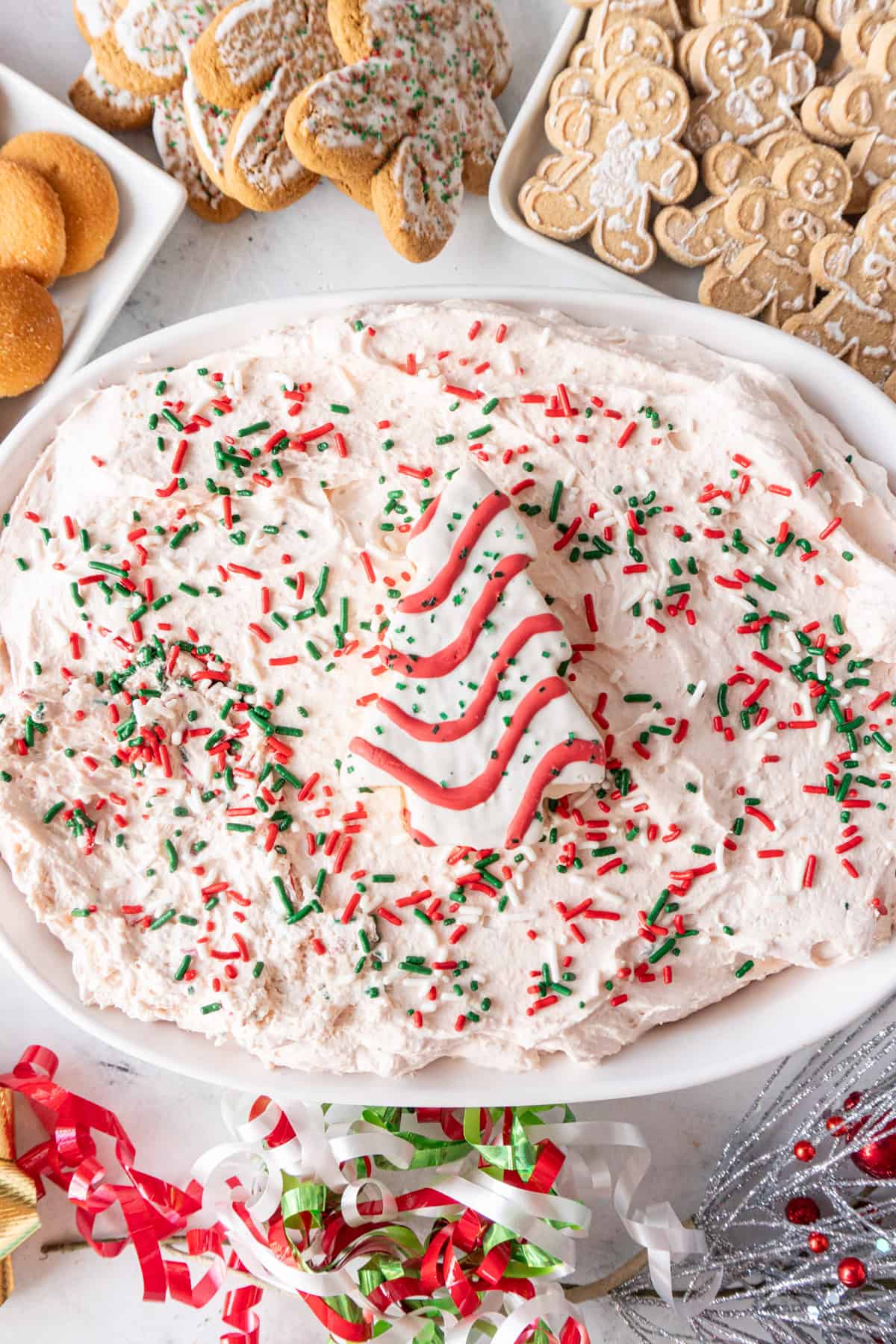 Little Debbie Christmas Tree Dip close up