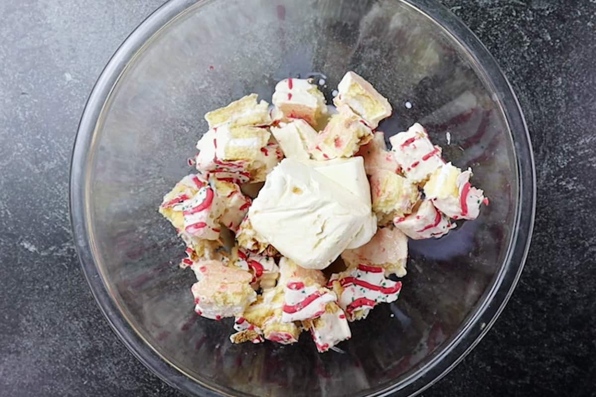 dip ingredients in bowl