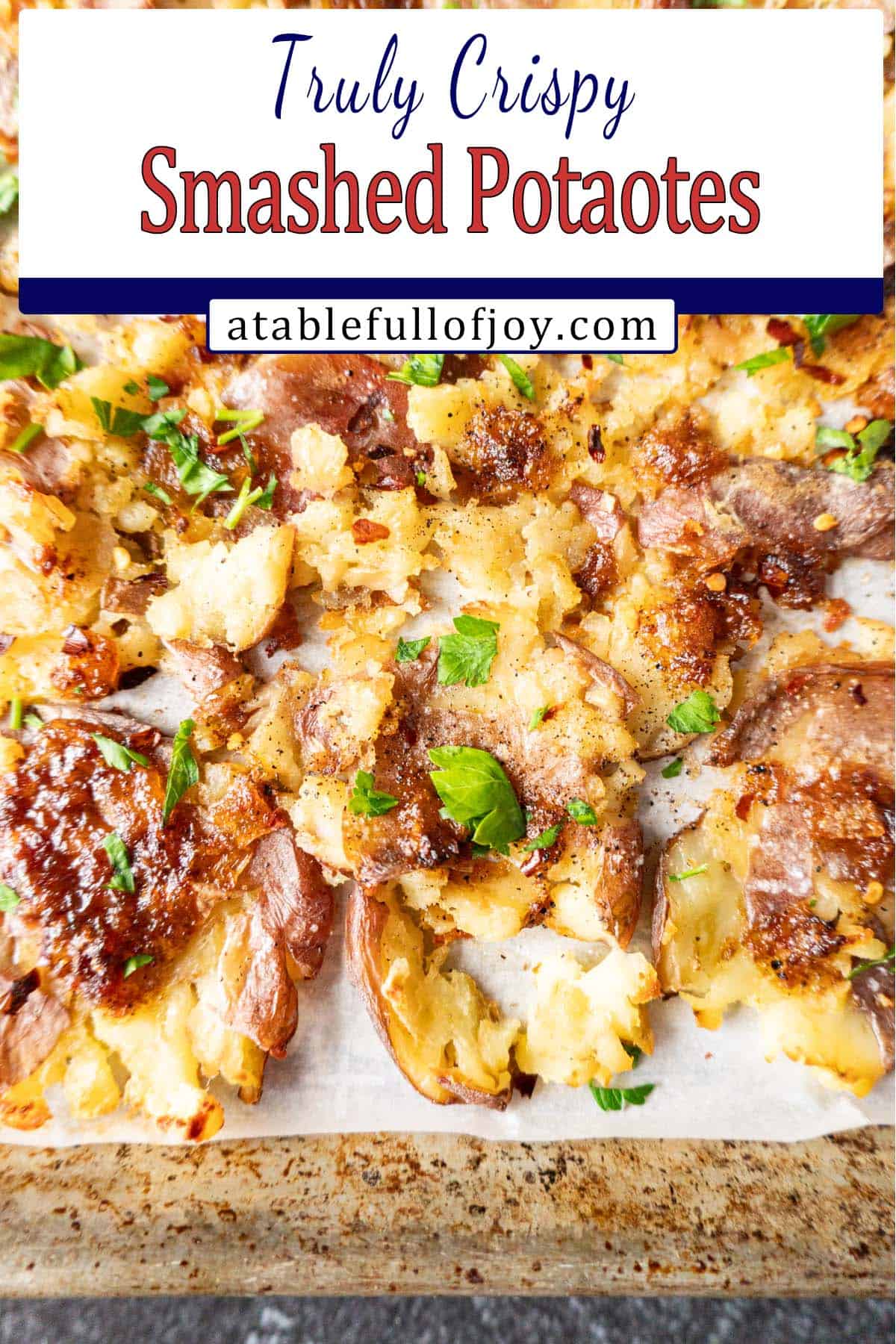 Crispy Potatoes pinterest pin