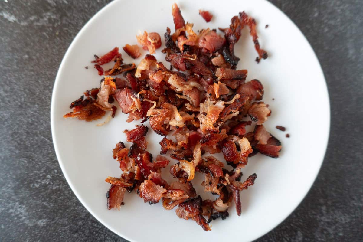 crumbled bacon