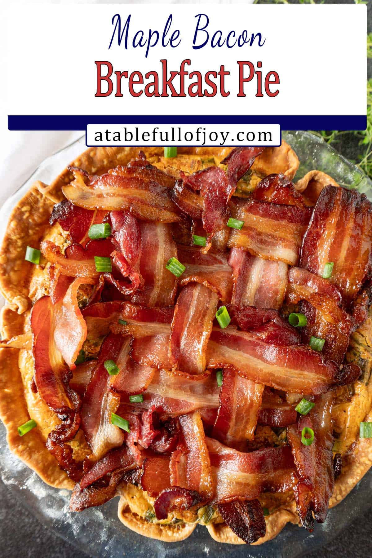maple bacon breakfast pie pinterest image