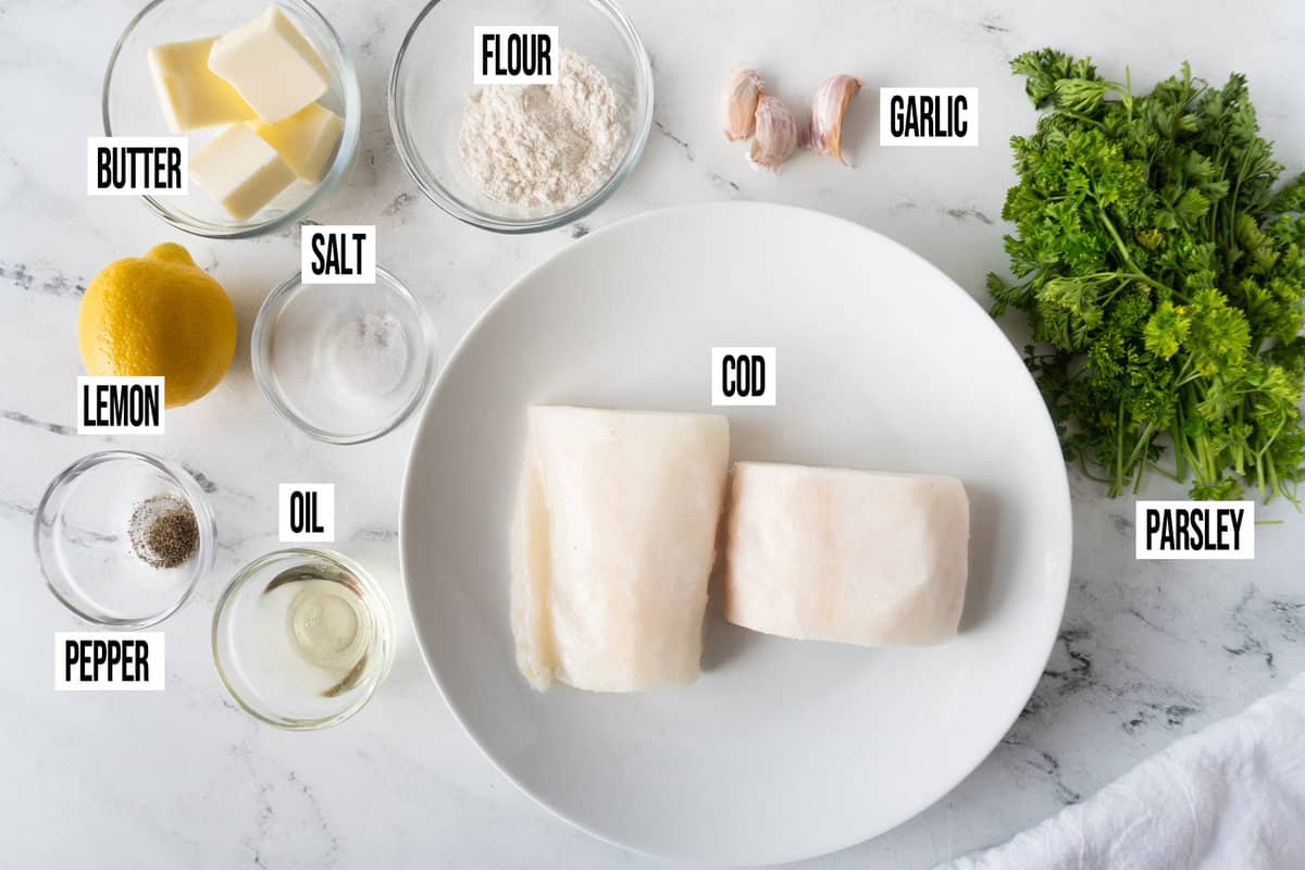 Pan Fried Cod ingredients