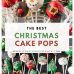Christmas Cake Pops of various desgins pinterest image
