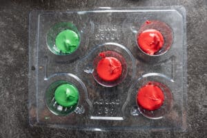 candy melts added to mold