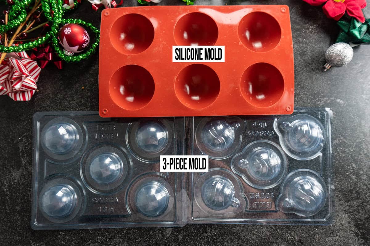 molds for hot cocoa bombs silicon vs 3 pieces